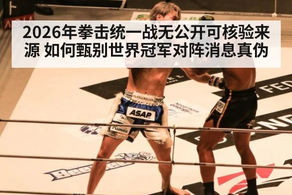 2026年拳击统一战无公开可核验来源 如何甄别世界冠军对阵消息真伪